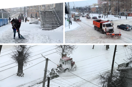 Інтенсивний снігопад у Вінниці: як реагують комунальні служби