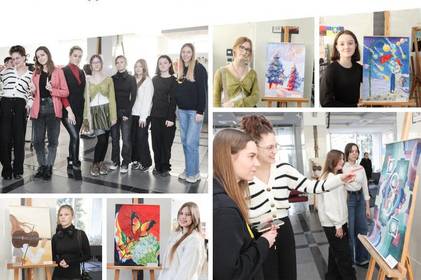 «Твори, Малюй, Вражай!»: у холі Вінницької міської ради відкрилась виставка дитячих малюнків