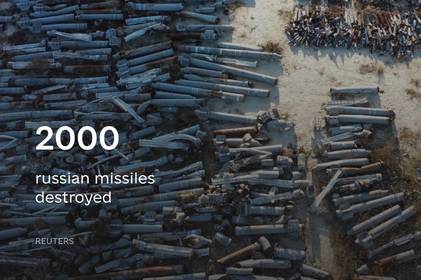 З початку повномасштабного вторгнення було збито понад 2000 російських крилатих і балістичних ракет