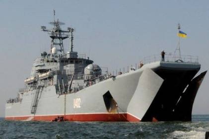 ЗСУ вдарили по кораблю "Костянтин Ольшанський", який окупанти захопили у 2014 році