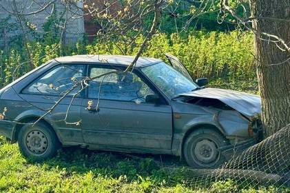 На Вінниччині затримали чоловіка, який вкрав авто знайомого після застілля та в'їхав ним в дерево