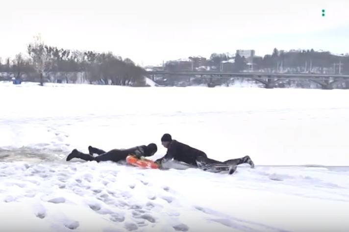 У Вінниці провели навчання з порятунку людей на льоду