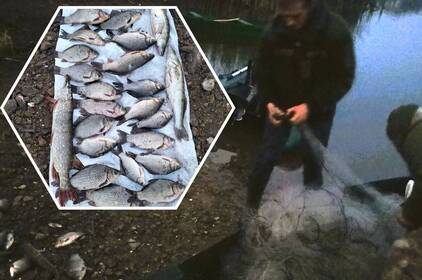 На Вінниччині чоловік незаконно наловив риби на 45 тисяч гривень На Вінниччині чоловік незаконно наловив риби на 45 тисяч гривень