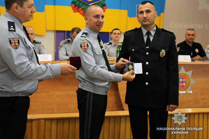 Юрій Педос відзначив поліцейських за проявлену мужність під час виконання службових обов’язків