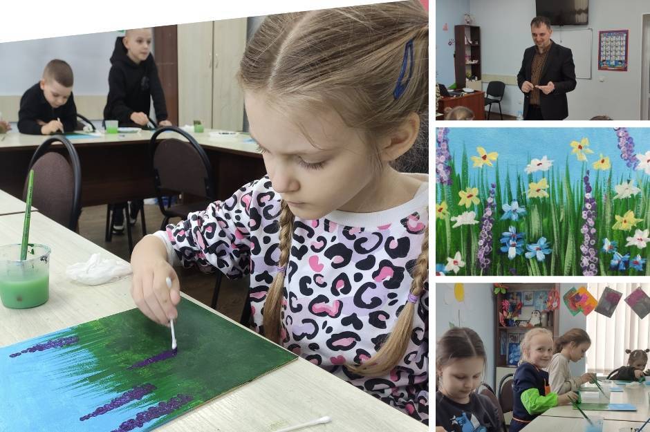 Весна у кольорах: у Вінниці для дітей провели майстер-клас із живопису