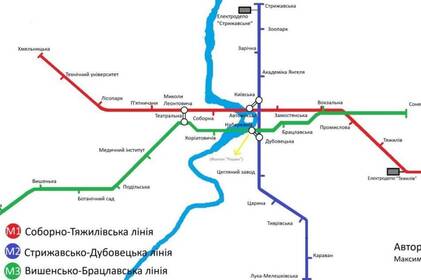 Школяр створив мапу метро для улюбленої Вінниці