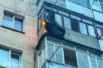 У Вінниці через пожежу на балконі ледь не згоріла квартира п’ятиповерхівки