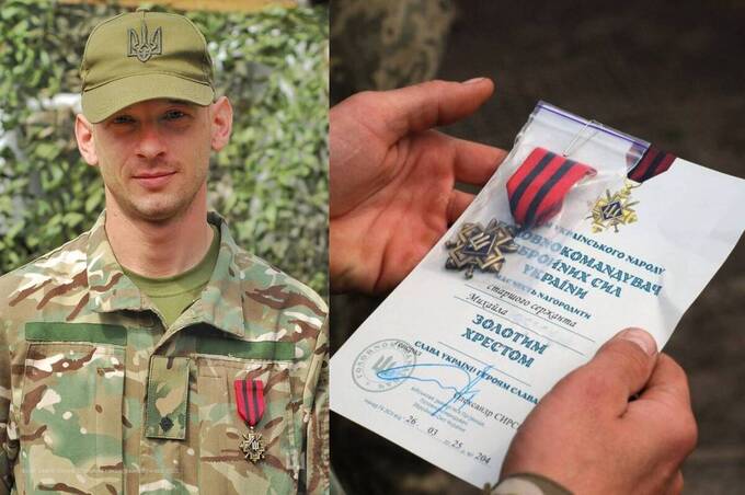 Почесну відзнаку від Головкома ЗСУ отримав захисник з Бершаді Михайло Ющишен