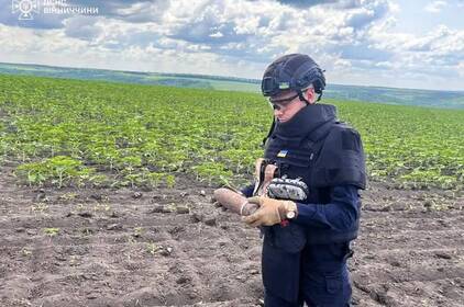 На Вінниччині сапери ДСНС знищили боєприпас часів Другої світової На Вінниччині сапери ДСНС знищили боєприпас часів Другої світової