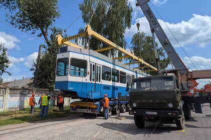 Вінниця отримала черговий трамвай Tram-2000 зі Швейцарії