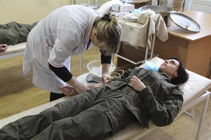 Нацгвардійці здали кров для потреб вінницьких лікарень