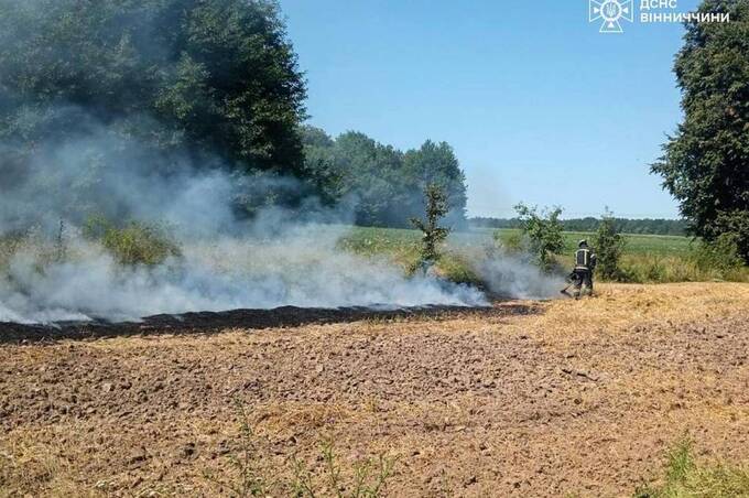 Вінниччина у вогні: за добу надзвичайники ліквідували 19 пожеж