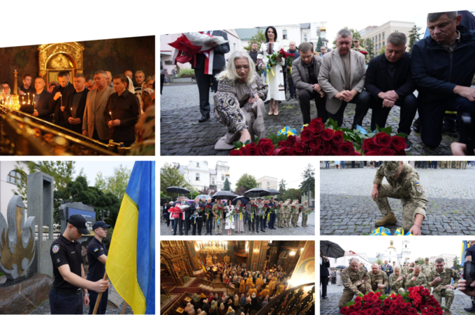 У Вінниці вшанували пам’ять полеглих Захисників та Захисниць молебнем і покладанням квітів