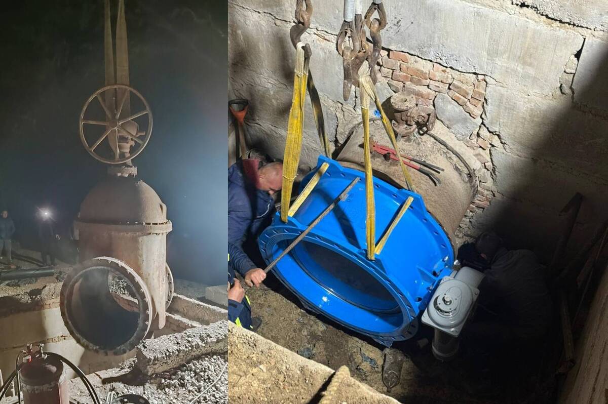 У Вінницяводоканалі показали, як ремонтують магістральний водогін