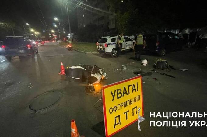 У Вінниці внаслідок ДТП травмувався 17-річний водій скутера