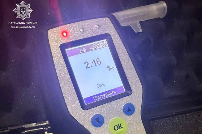 У Вінниці патрульні зупинили водія у стані сильного сп’яніння У Вінниці патрульні зупинили водія у стані сильного сп’яніння