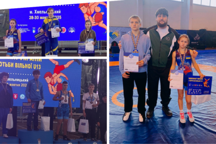 Юні вінницькі борці вибороли срібло та бронзу на чемпіонаті України у Хмельницькому