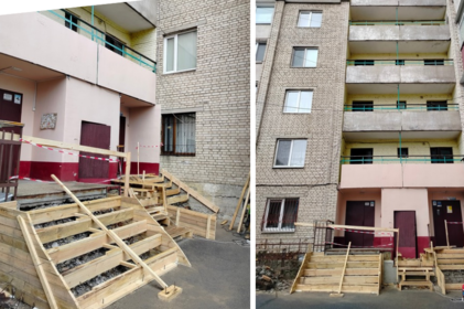 У Вінниці встановлюють новий підйомник: ще одна багатоповерхівка стане доступнішою