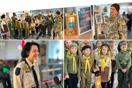 У холі Вінницької міськради запалала лампадка з Вифлеємським вогнем