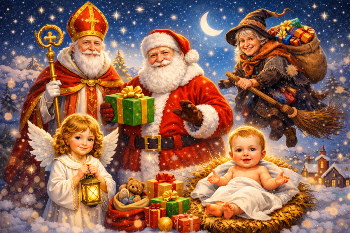 Хто приносить подарунки на Різдво: від Святого Миколая до Бефани та Санти-Клауса