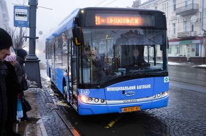 На маршрути Вінниці вийшли ще три газові автобуси Solaris