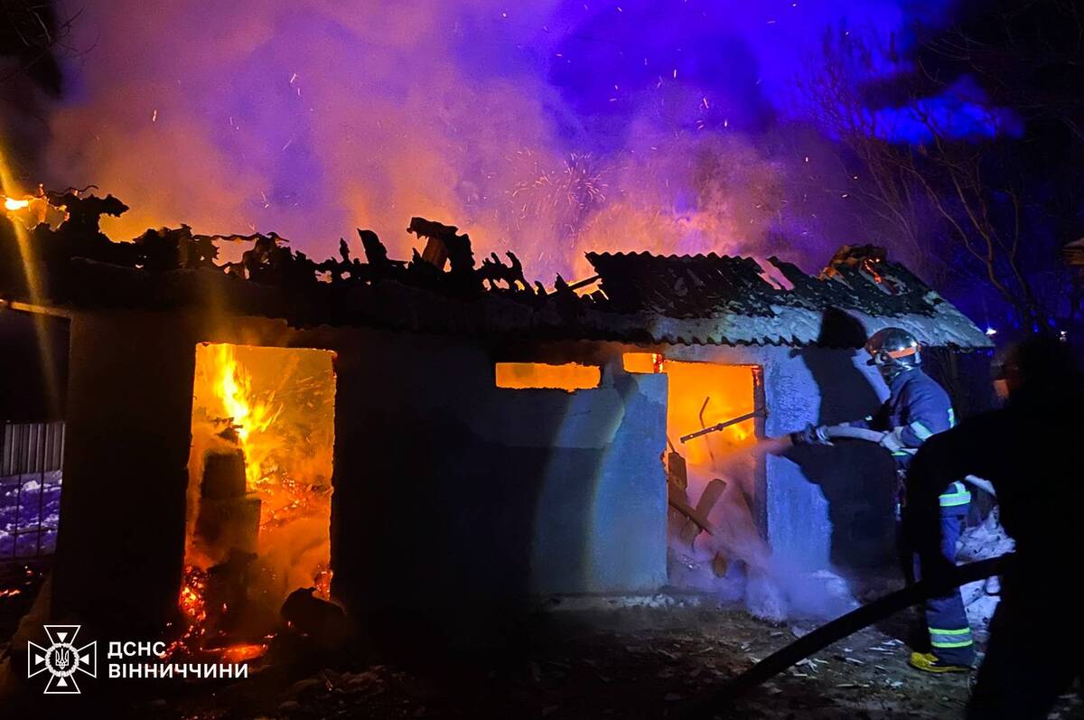 На Вінниччині загорілось кафе-мотель: кількість пожеж за добу