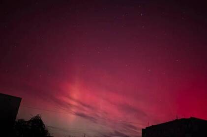 Полярне сяйво над Вінниччиною: добірка фото рідкісного явища
