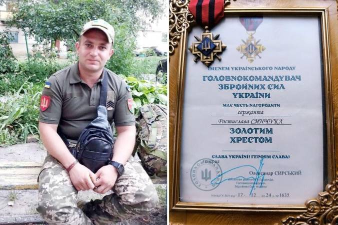 Артилерист Ростислав Синчук з Вінниччини отримав відзнаки «Золотий хрест» та «Хрест Сухопутних військ» 