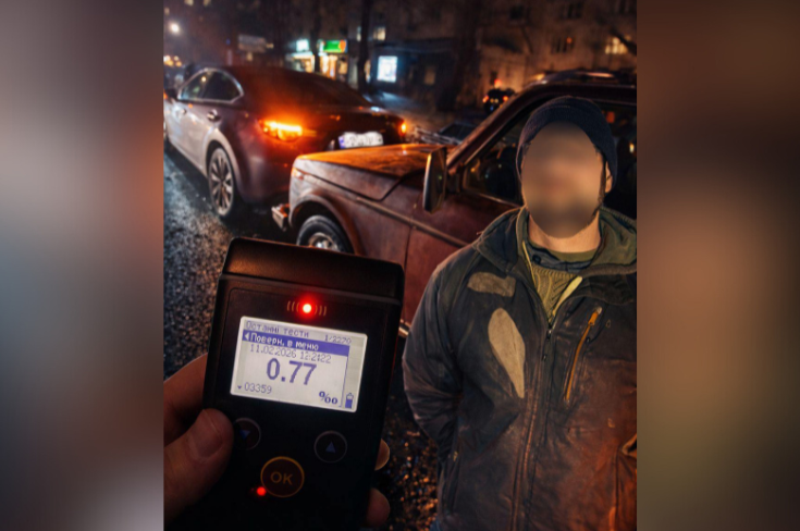 У Вінниці нетверезий водій спричинив ДТП на вулиці Гетьмана Мазепи