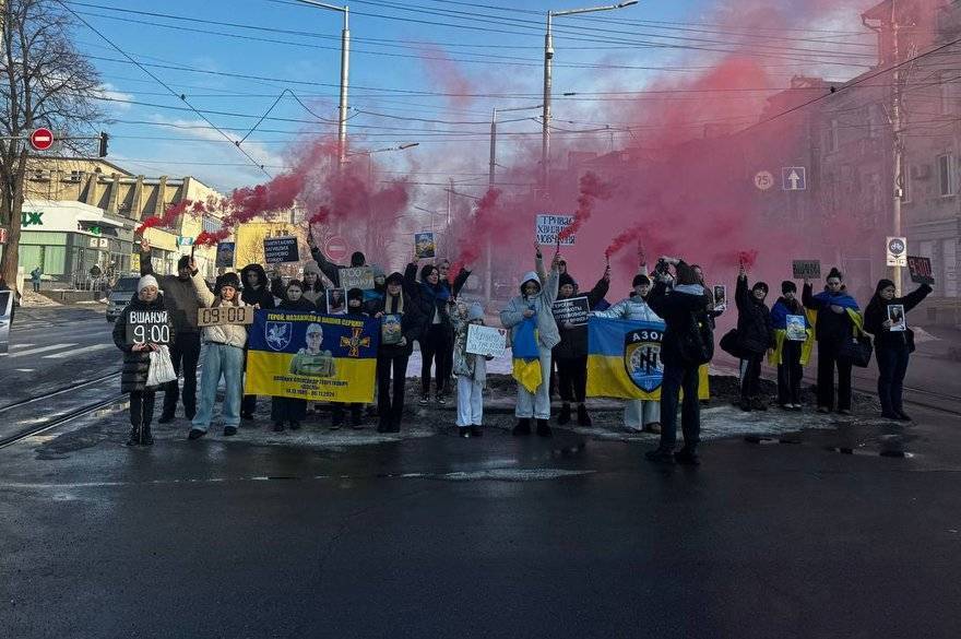 У Вінниці сьогодні провели акцію в честь пам’яті військовослужбовця Олександра Олійника на псевдо "Дізель"