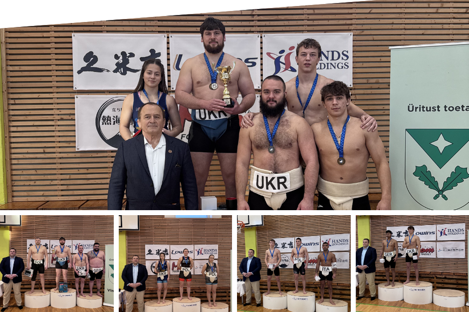 Вінницькі сумоїсти підкорили міжнародний турнір в Естонії: золото і срібло для України