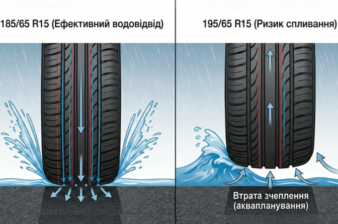 Ширша чи вужча шина: що вибрати для міського авто — 185/65 R15 чи 195/65 R15?