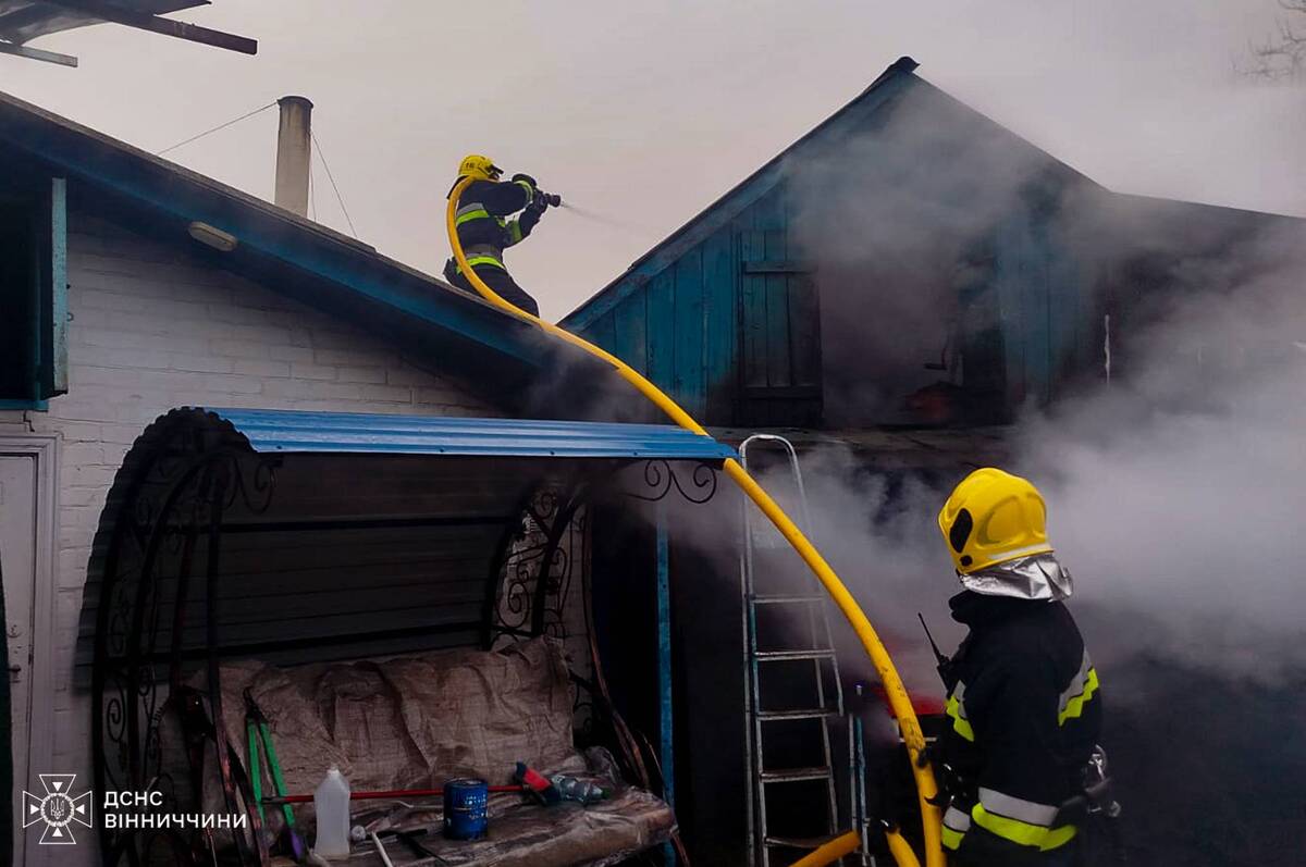 Смертельна пожежа на Вінниччині: за добу в області сталося чотири загоряння