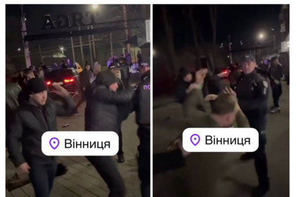 Поліція затримала учасників масової бійки біля розважального закладу у Вінниці (фото)