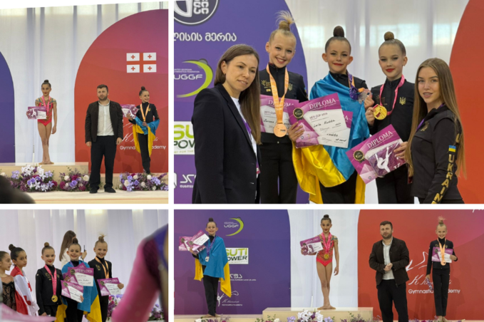 Вінницькі гімнастки вибороли медалі на міжнародному турнірі у Тбілісі