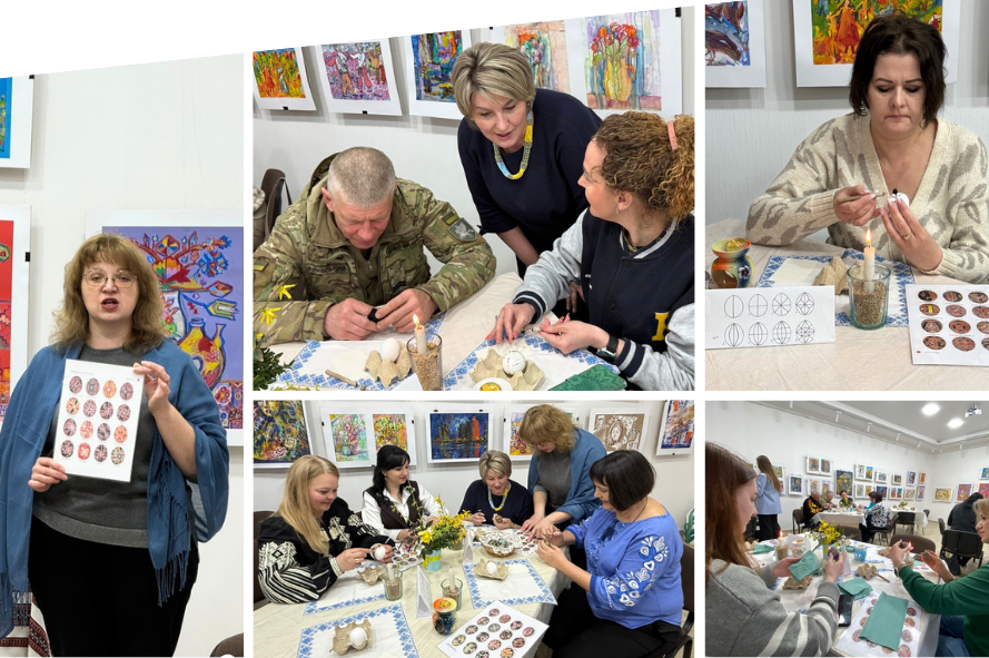 Писанка як терапія: у Вінниці ветерани та родини захисників долучилися до особливих майстер-класів