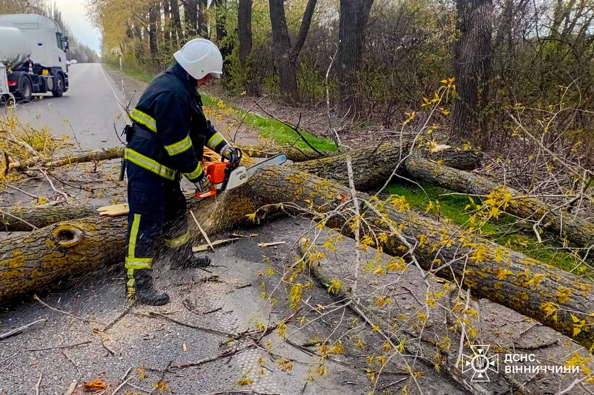 Негода на Вінниччині: рятувальники 12 разів виїжджали на ліквідацію наслідків