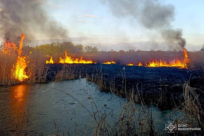 На Вінниччині за добу 17 пожеж: горіли будинки та суха трава