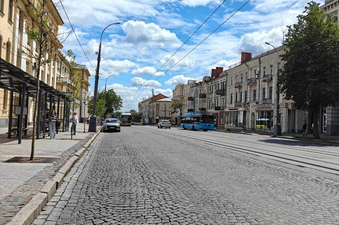 З наступного тижня рух транспорту на Соборній змінять через дорожні роботи