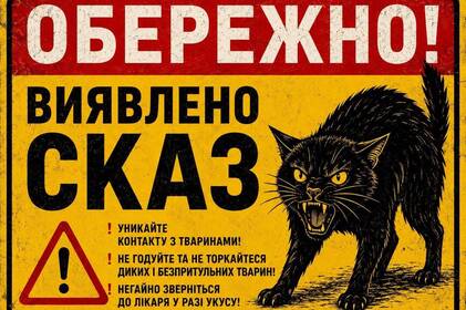 На Вінниччині через випадок сказу встановили п'ятикілометрову загрозливу зону