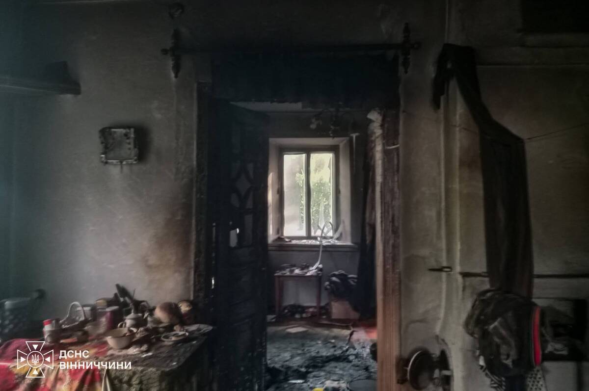 На Вінниччині під час пожежі в приватному будинку загинув чоловік