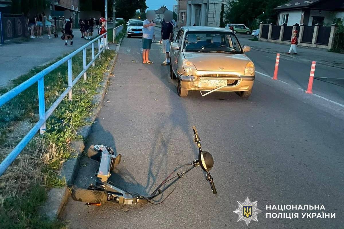 У Вінниці сталася ДТП за участю електросамоката: постраждала дитина