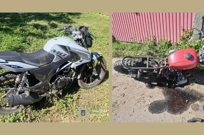 На Вінниччині сталися дві ДТП за участю неповнолітніх мотоциклістів