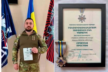 Головнокомандувач ЗСУ нагородив «Срібним Хрестом» воїна з Бершаді