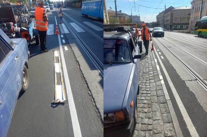 На вулиці Соборній у Вінниці коригують нову розмітку після відгуків вінничан