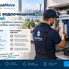 Сервіс водоочищення в Києві: що можна зробити самому, а коли потрібен майстер