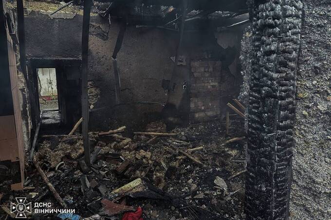 На Вінниччині під час пожежі в будинку загинула 55-річна жінка