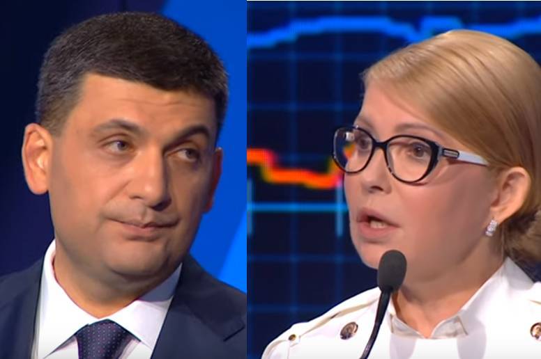 «Мама української корупції»: Гройсман і Тимошенко влаштували перепалку на одному із центральних каналів