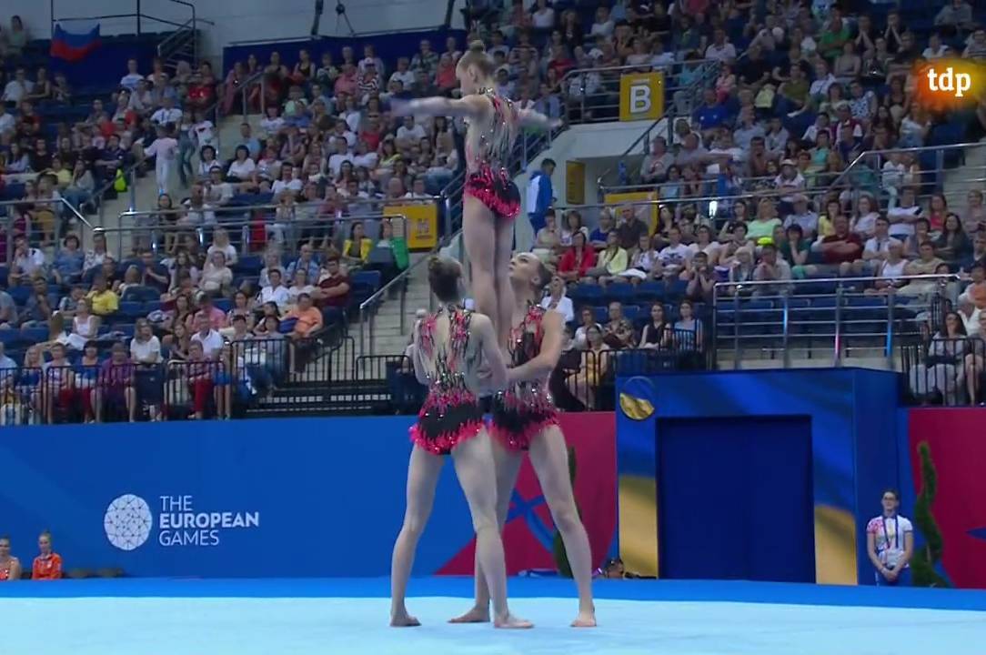 Вінницькі акробатки увійшли до п’ятірки кращих на Європейських іграх 2019 року