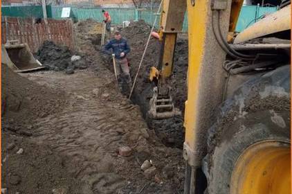 Тривають роботи по будівництву мереж каналізації на території приватного сектору на Старому місті
